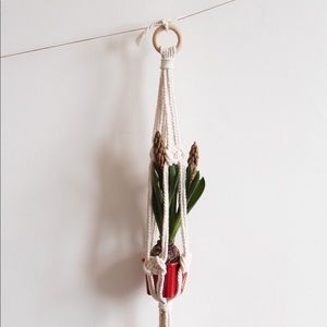 Plant Hanger, Cotton Macrame